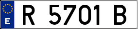 Trailer License Plate